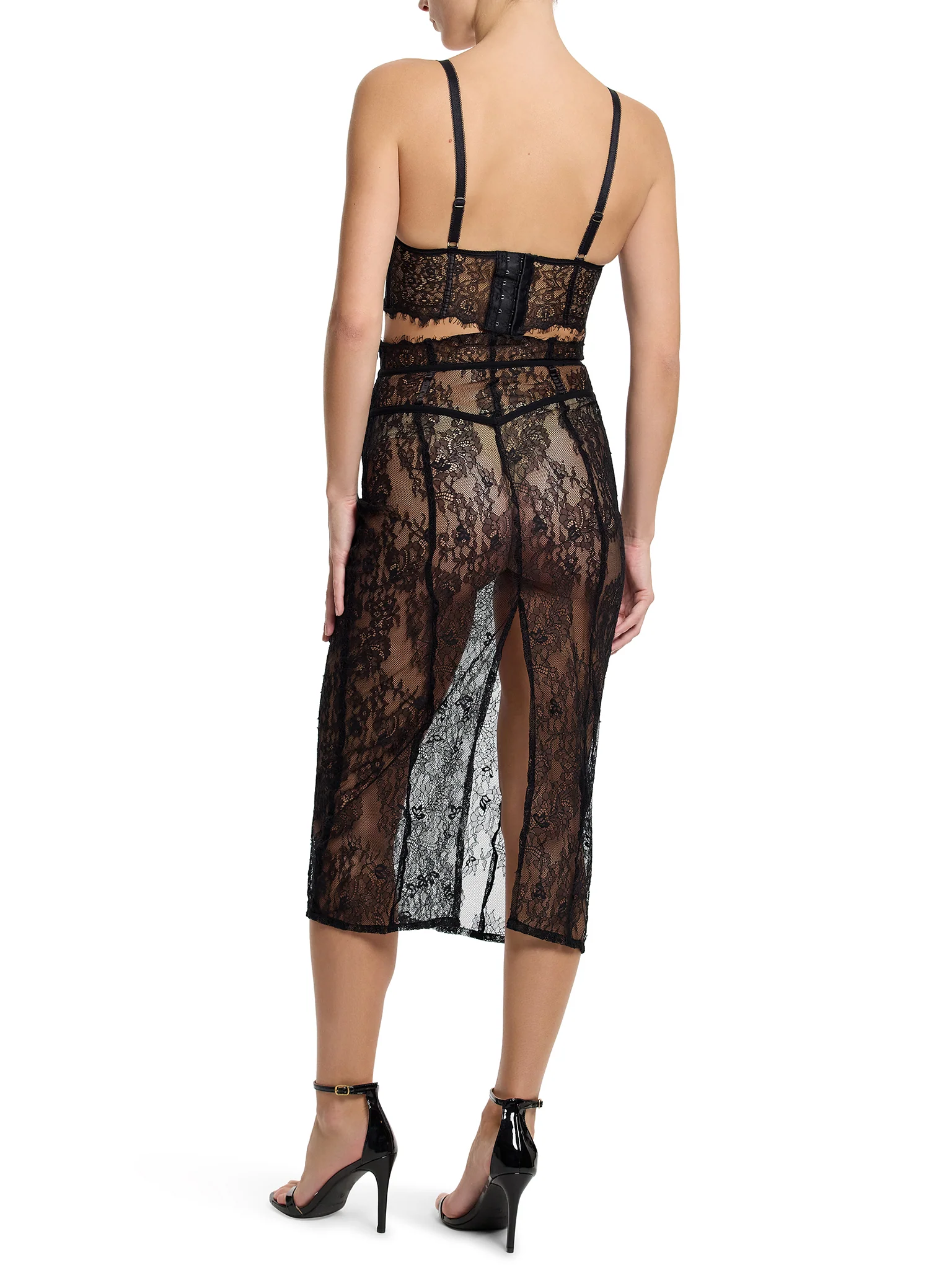 Sheer Seduction Underwire Bustier Black Sale - Image 4