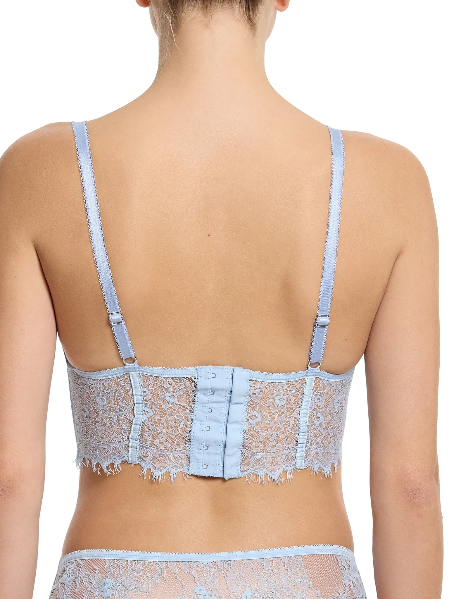 Sheer Seduction Underwire Bustier Touch The Sky Blue Sale - Image 2