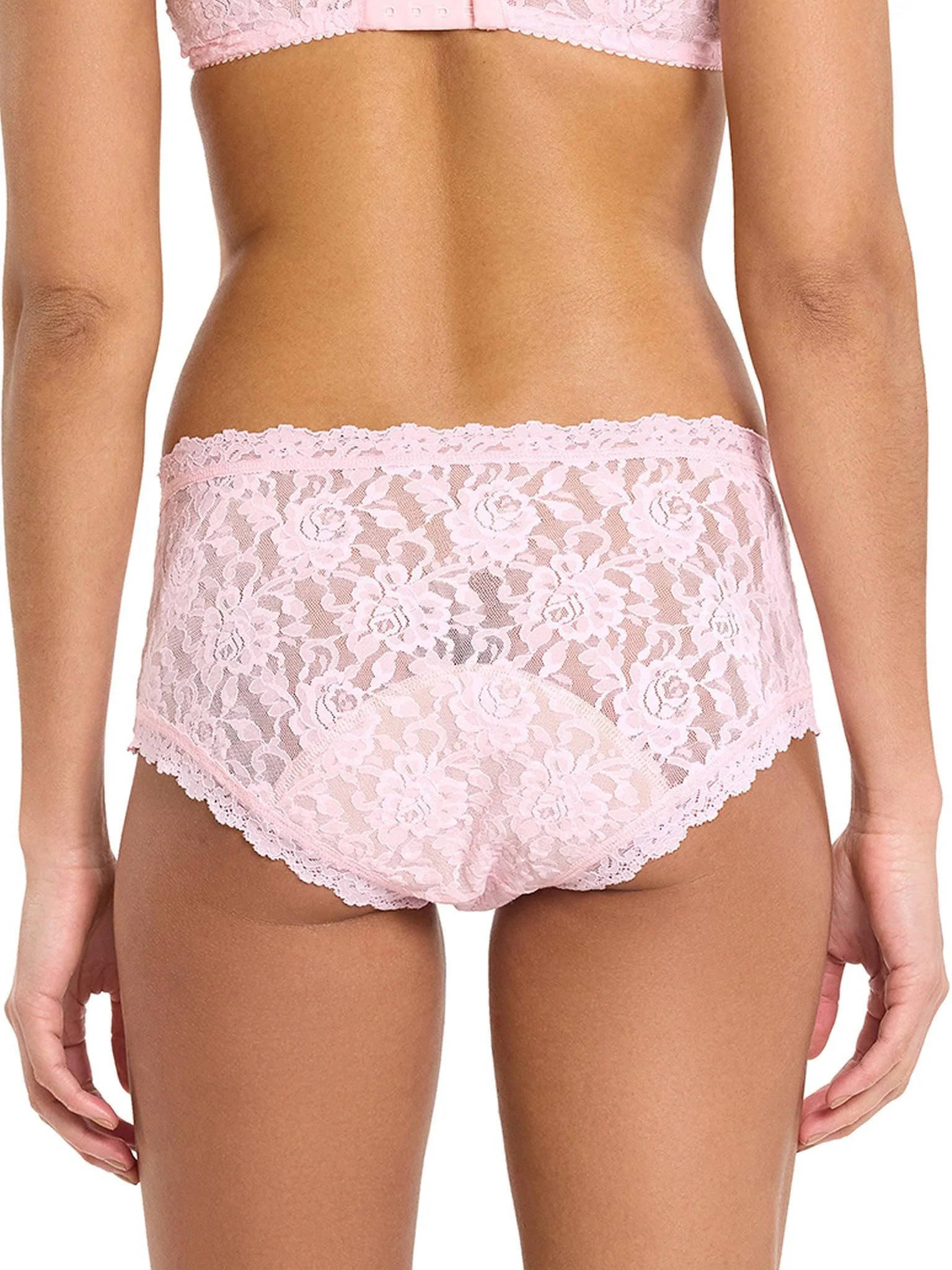 Signature Lace® Leakproof Boyshort Bliss Pink - Image 2