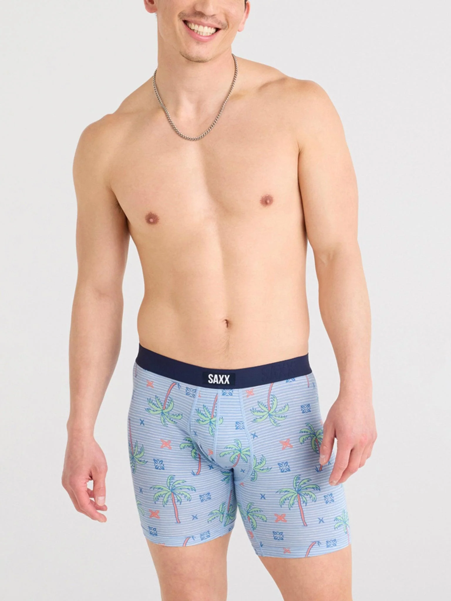 Signature Lace® Low Rise Thong And Saxx Super Soft Vibe Boxer Brief Palmtastic - Image 4