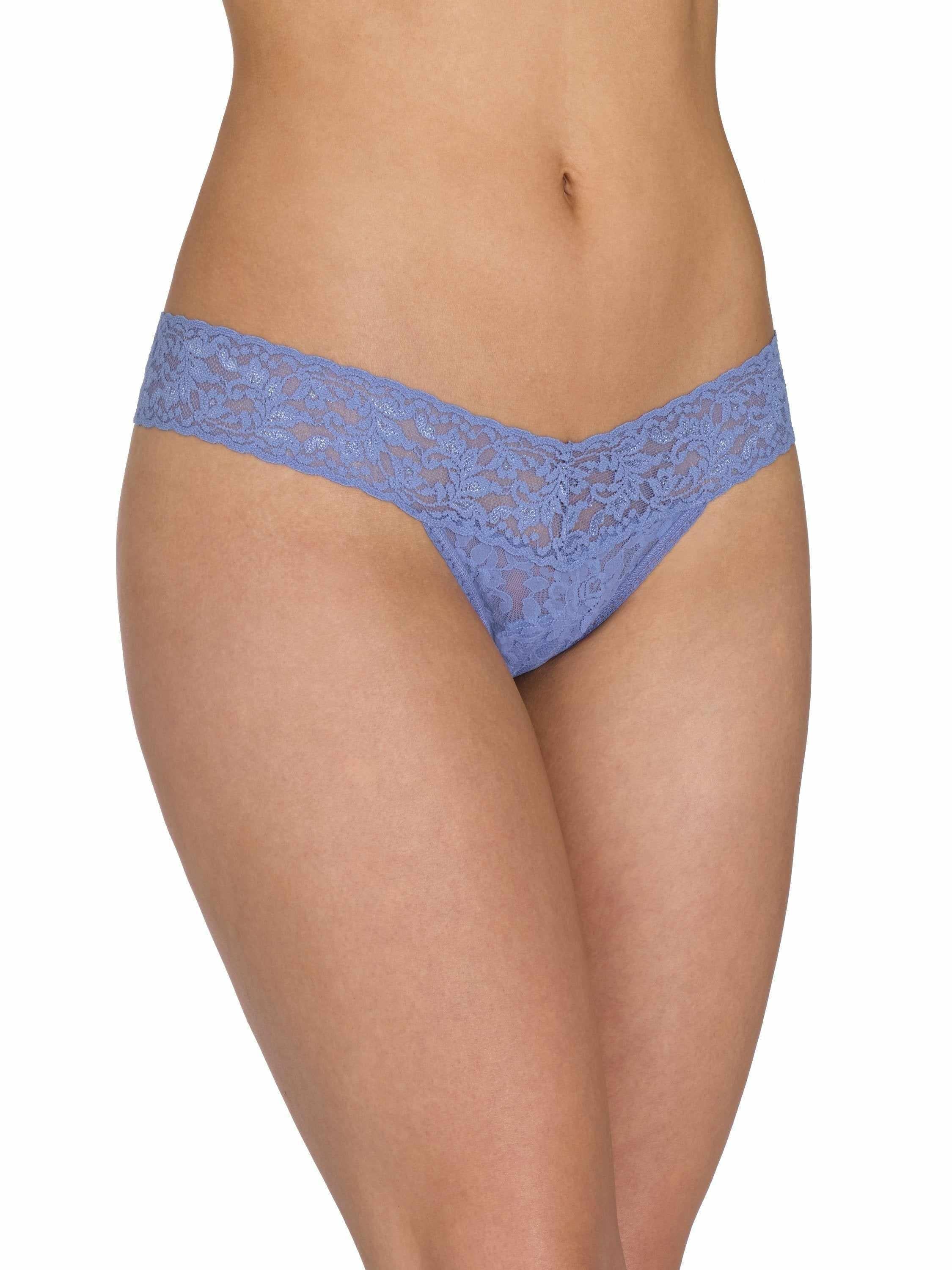 Signature LaceĀ® Low Rise Thong Chambray