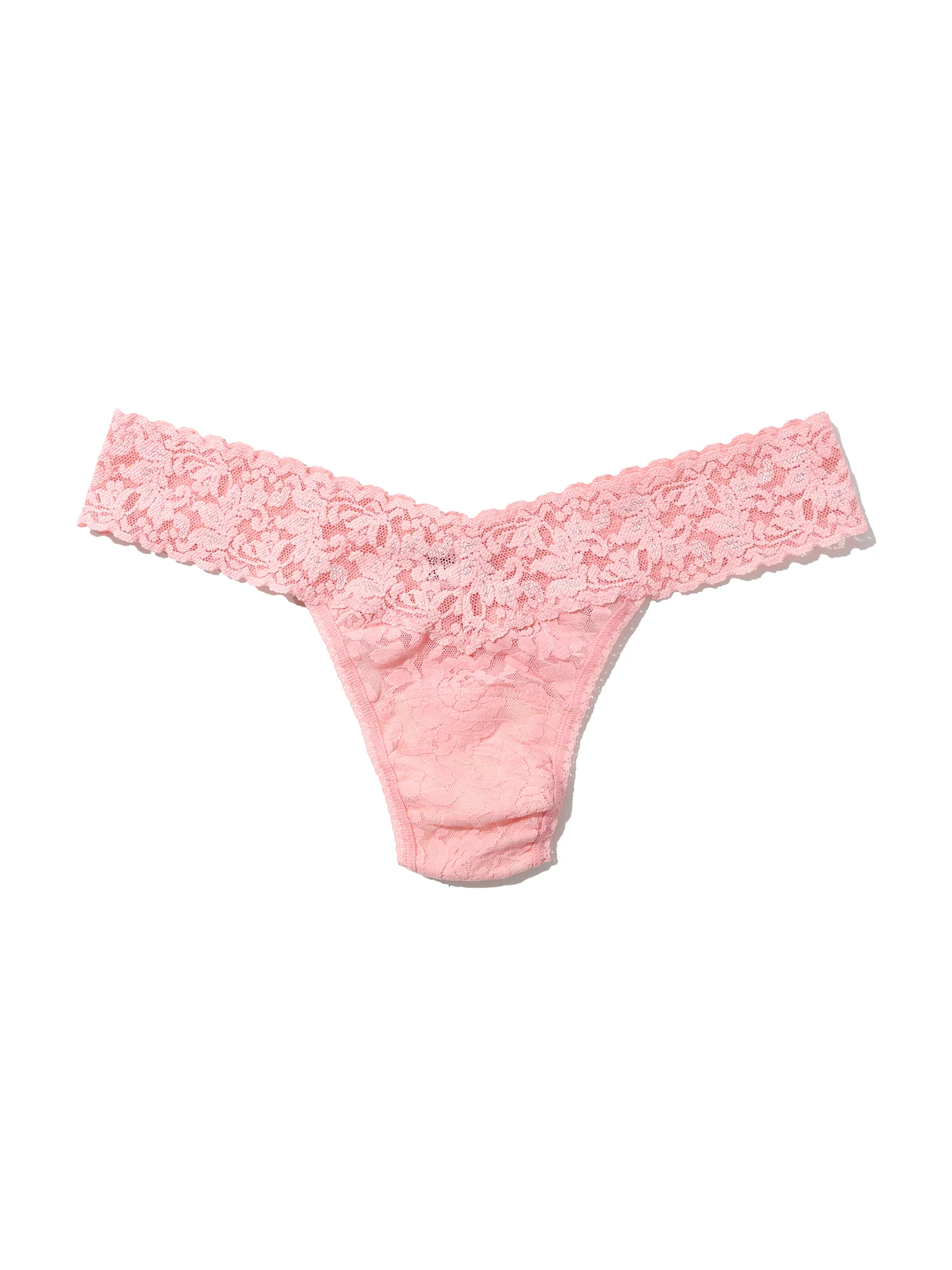 Signature Lace® Low Rise Thong Pretty In Peach Pink - Image 3