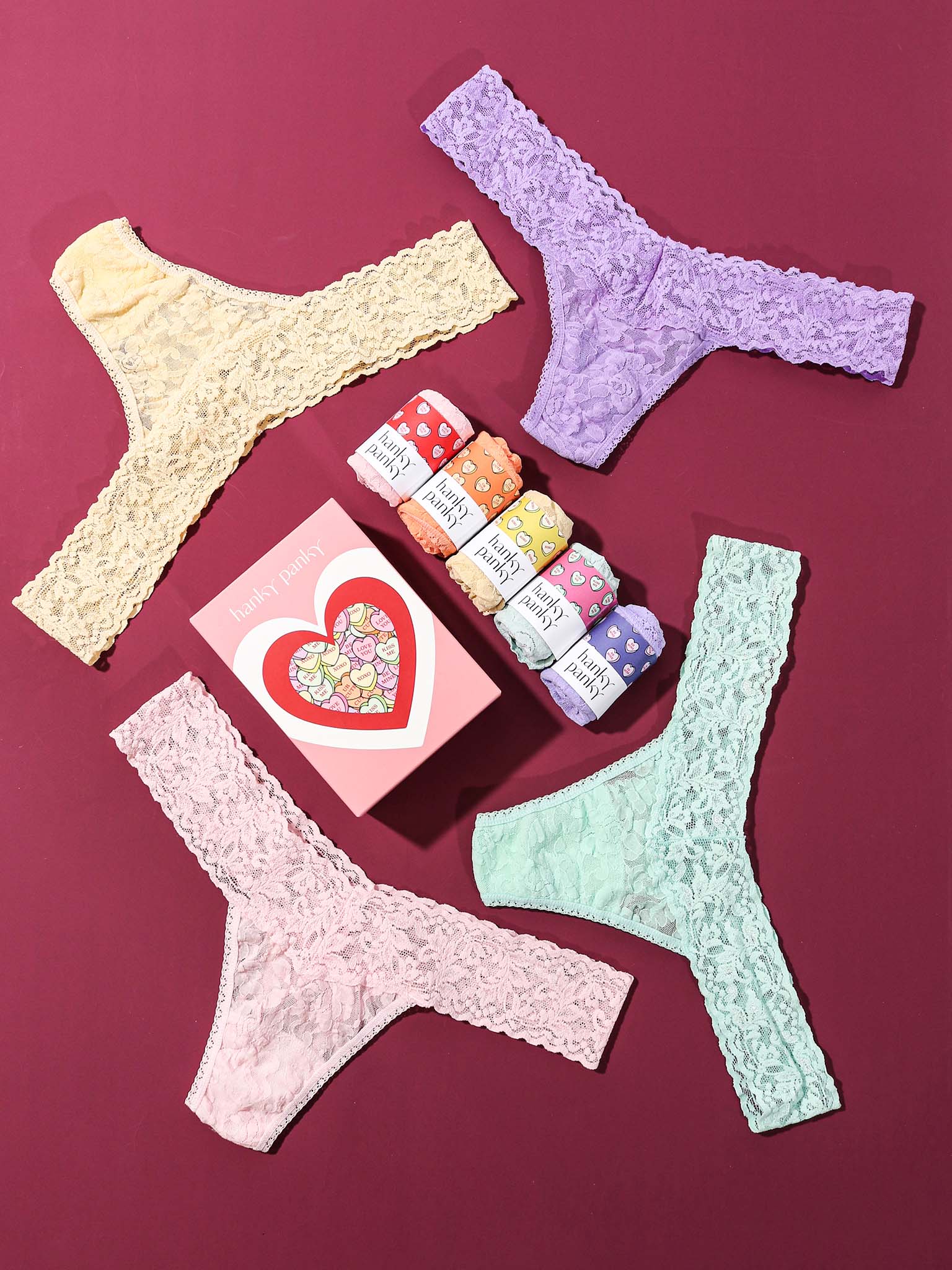 Signature Lace® Original Rise 5 Pack Candy Heart Box Bright Spring Hues Sale - Image 5
