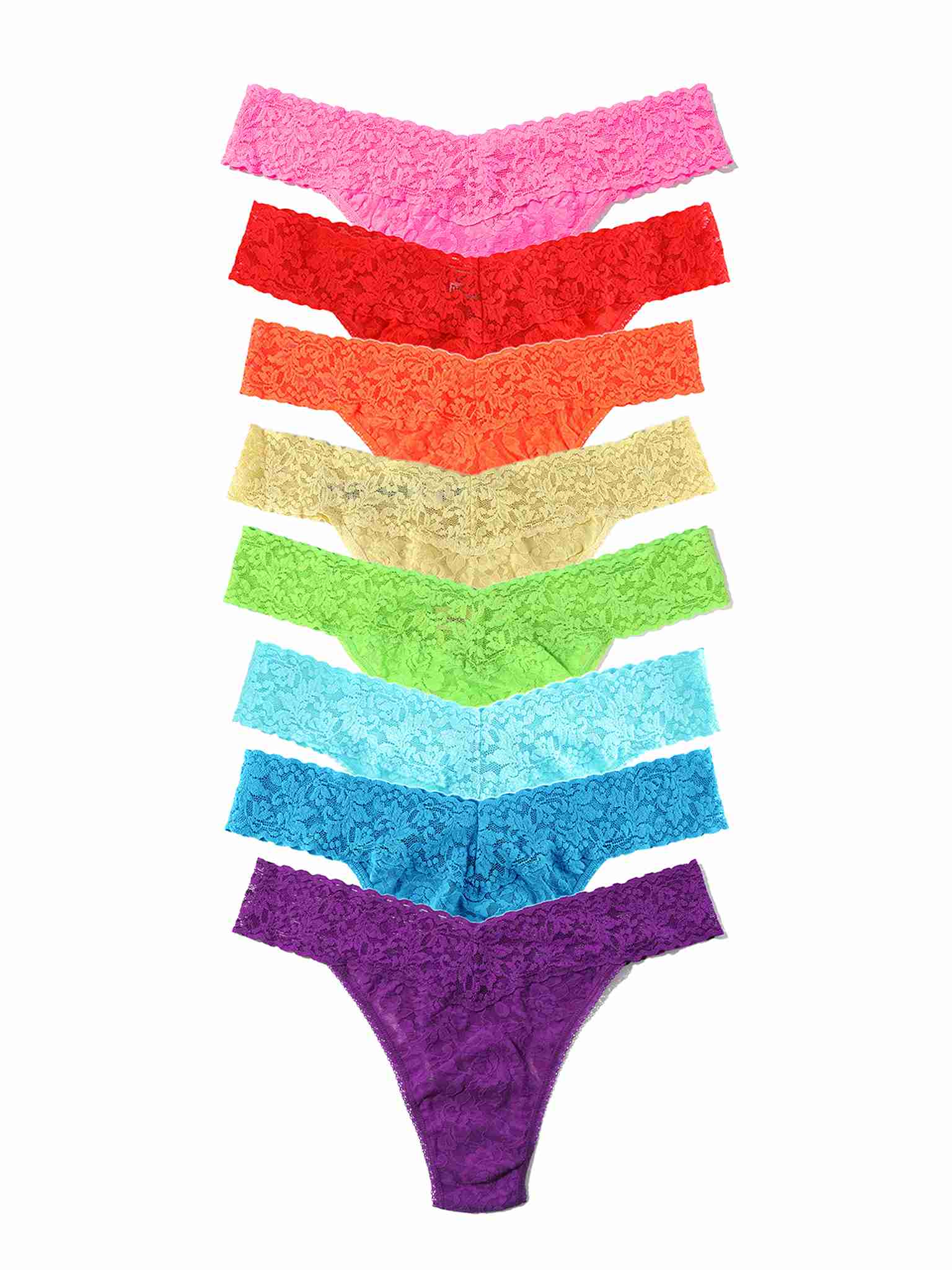 8 Pack Signature LaceĀ® Original Rise Thong Festive Brights Sale