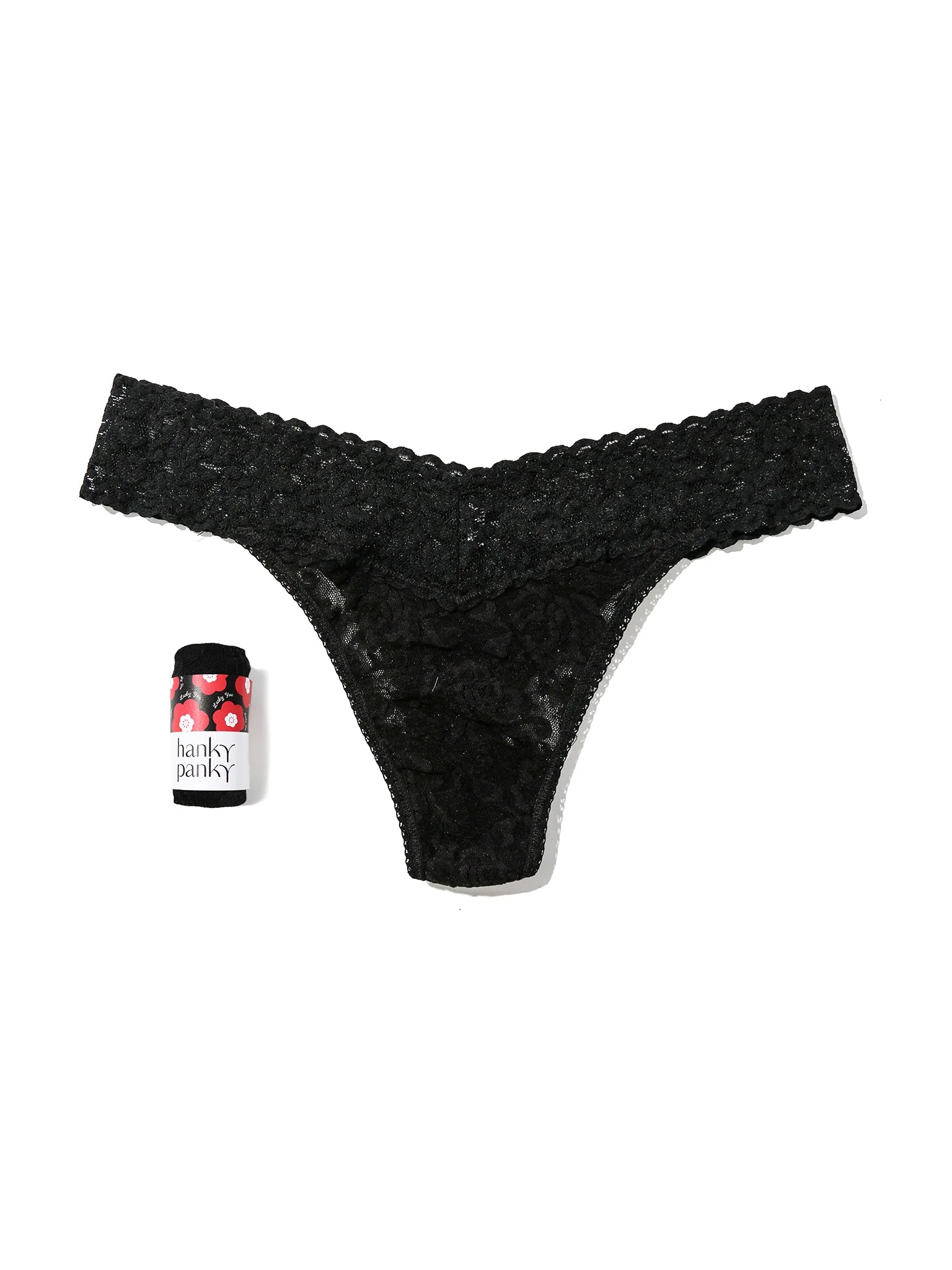 Signature LaceĀ® Original Rise Thong Fortune Cookie Black Sale