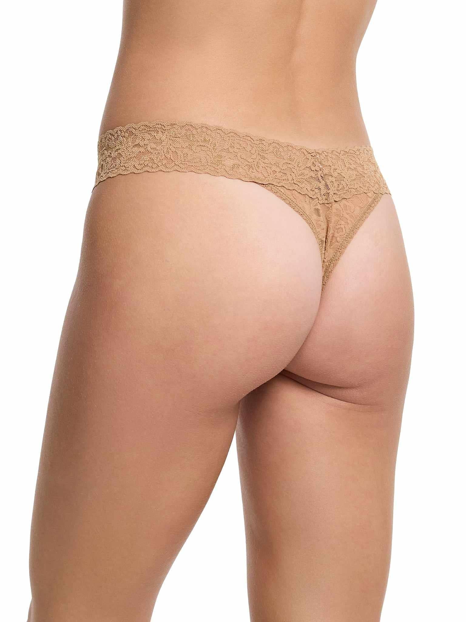 Signature Lace® Original Rise Thong Sun Tan Beige - Image 4