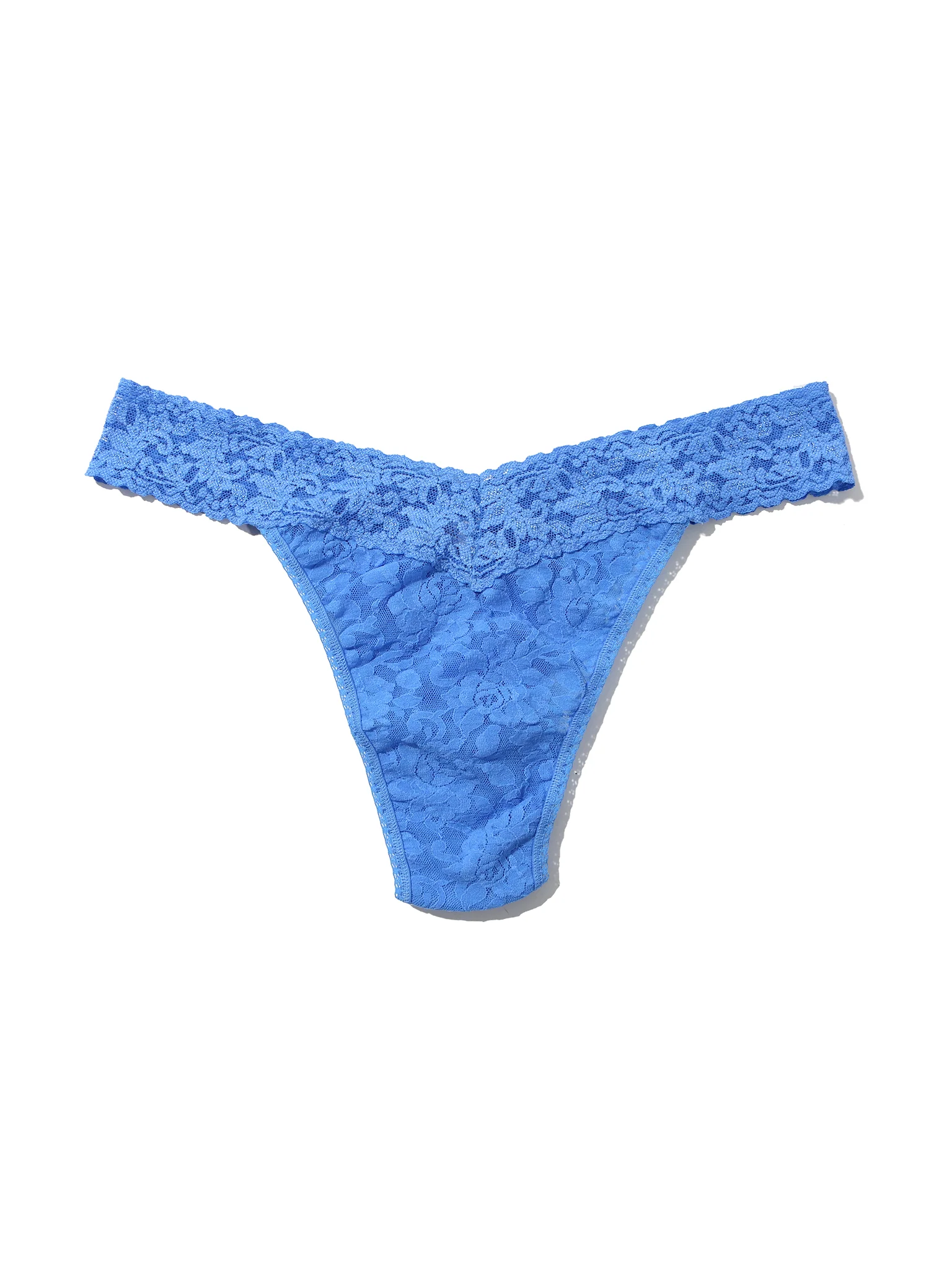 Signature Lace® Original Rise Thong Take The Plunge Blue - Image 4