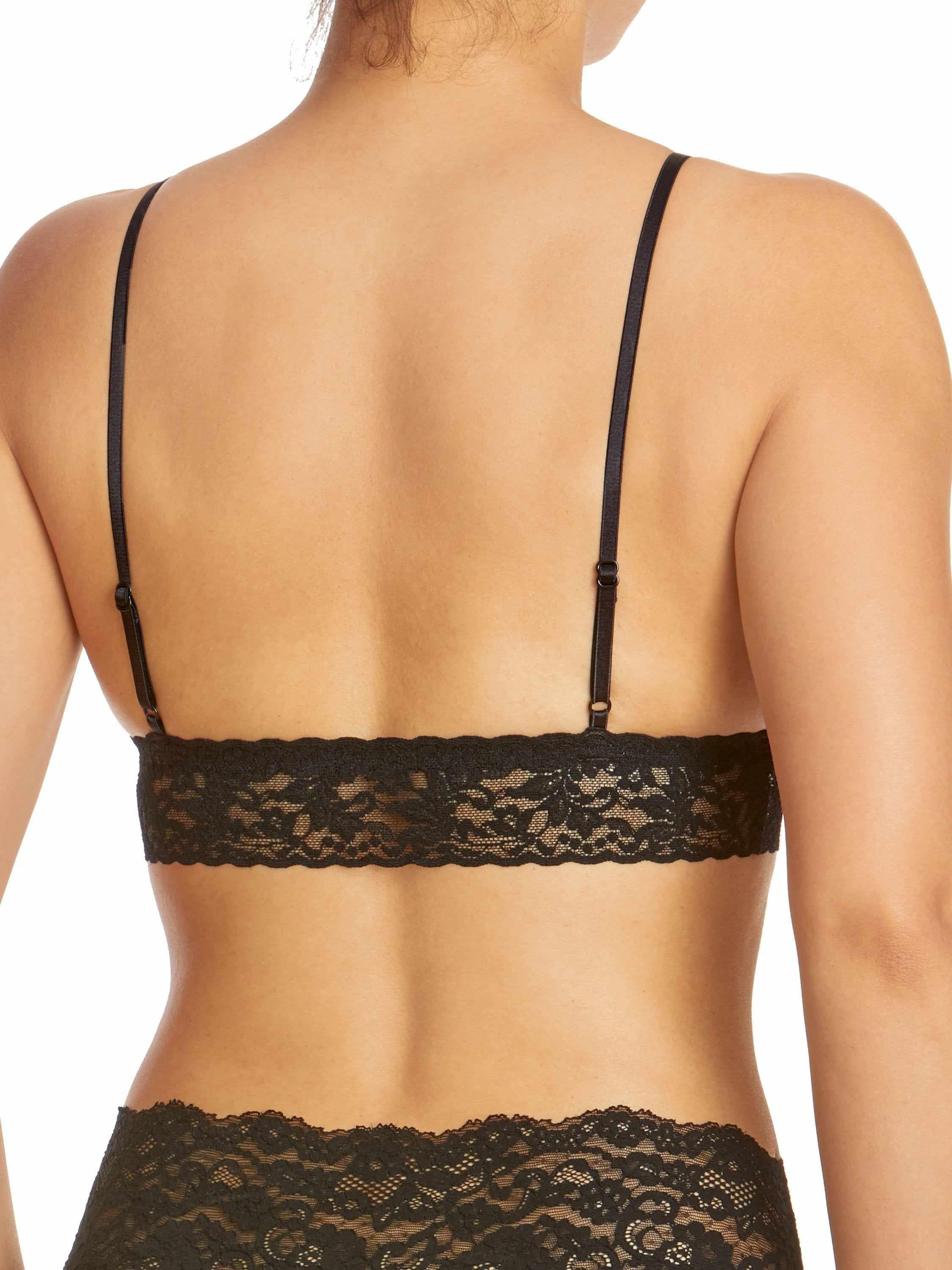 Signature Lace® Padded Triangle Bralette Black - Image 3