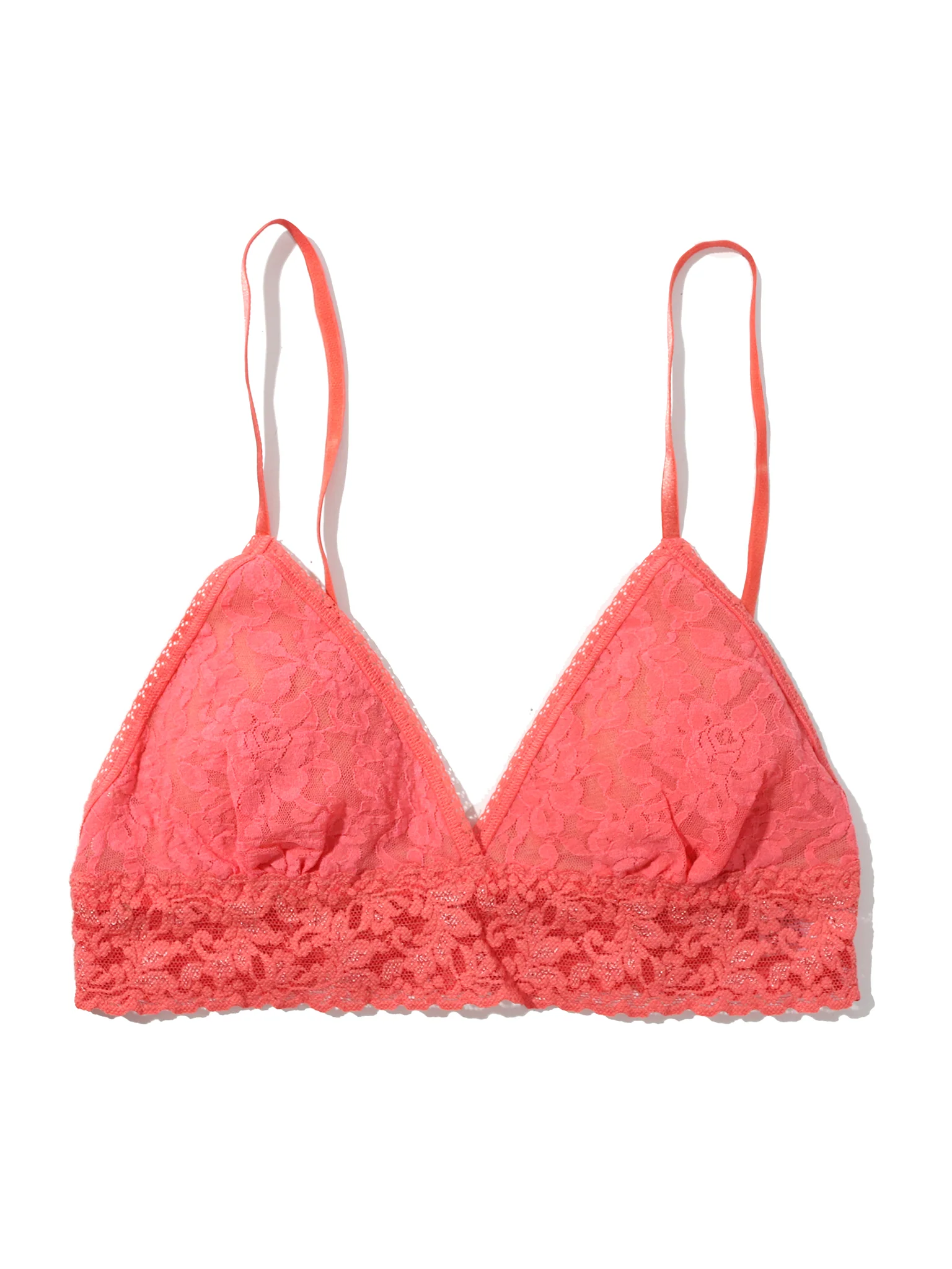 Signature LaceĀ® Padded Triangle Bralette Courageous Coral Sale - Image 4