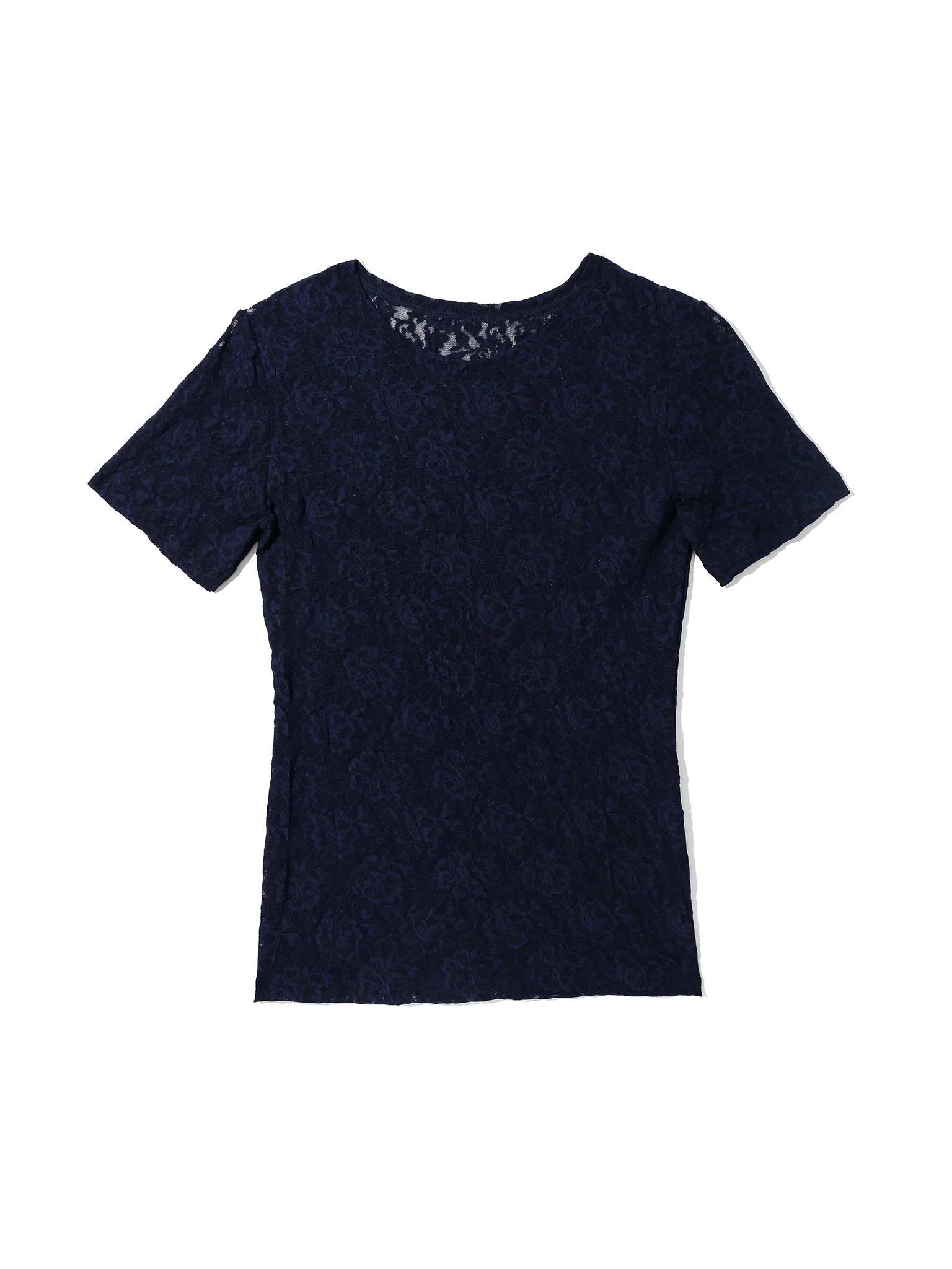 Signature Lace® Short Sleeve Top Navy Sale - Image 3
