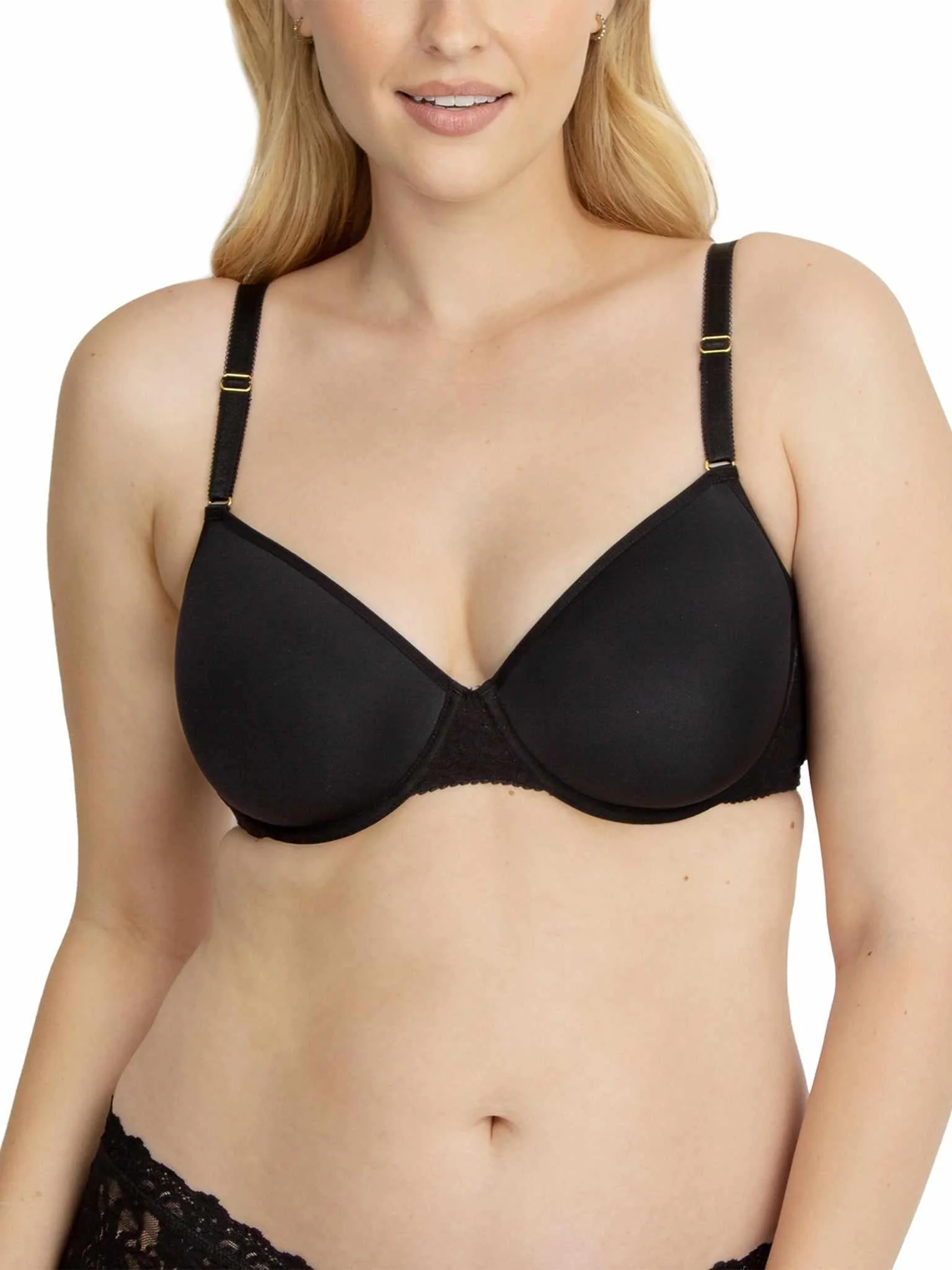 Signature Lace® T-Shirt Bra Black - Image 5
