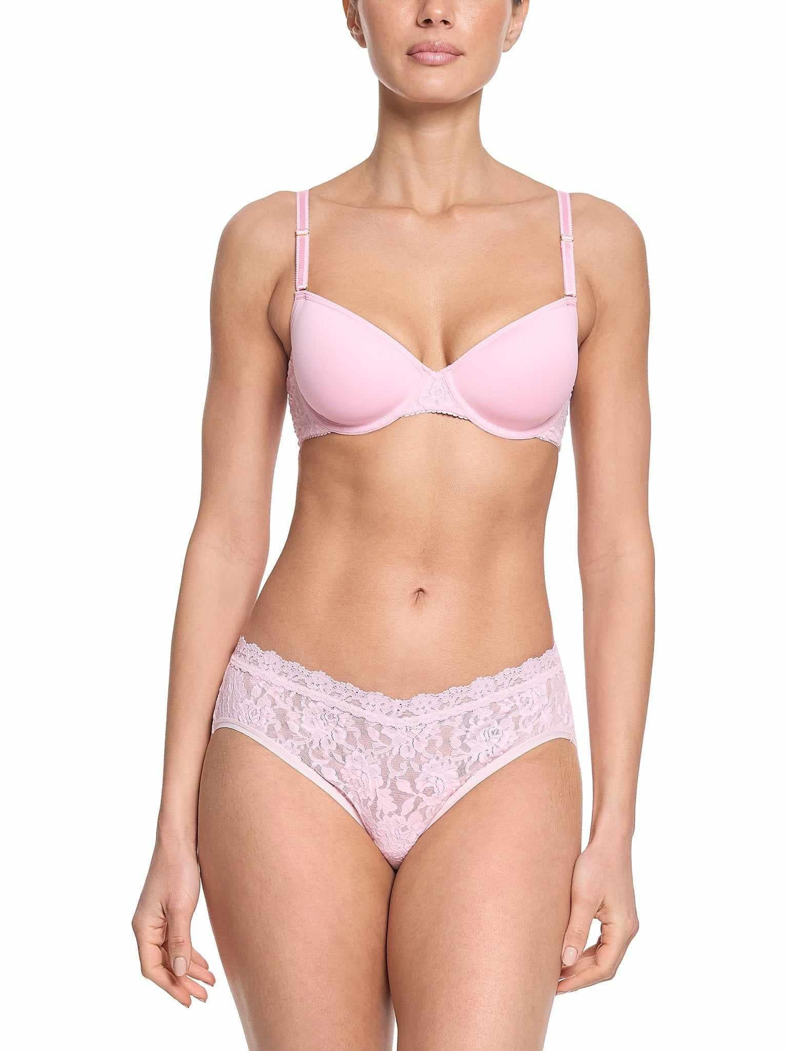 Signature Lace® V-Front High Cut Brief Bliss Pink Sale - Image 4