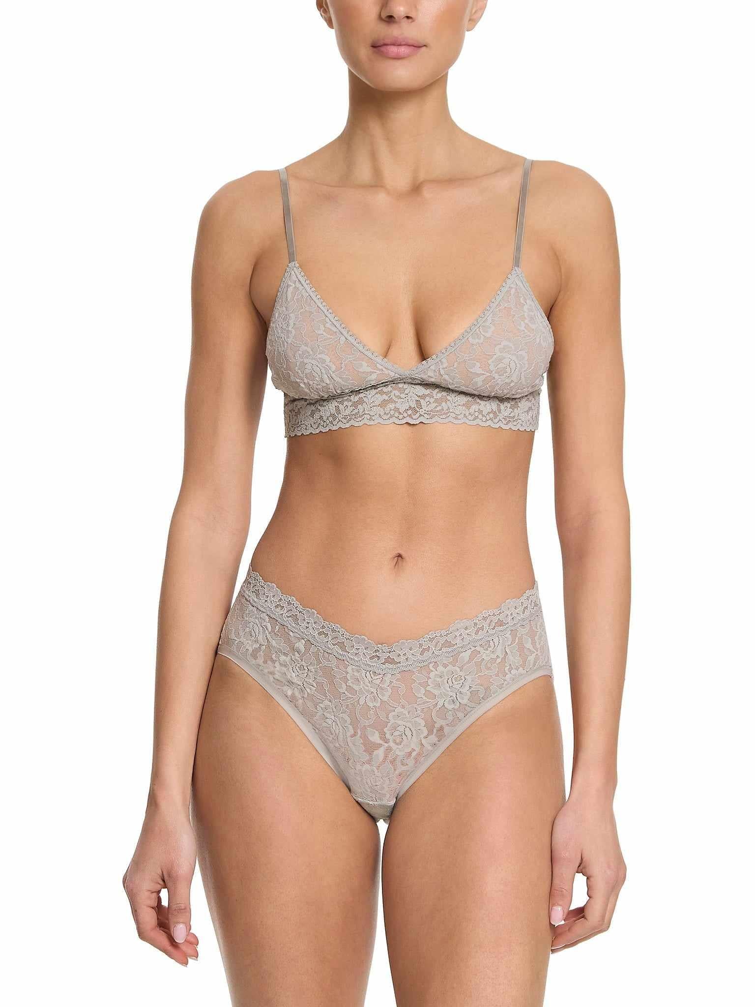 Signature LaceĀ® V-Front High Cut Brief Sleep In Grey Sale - Image 3