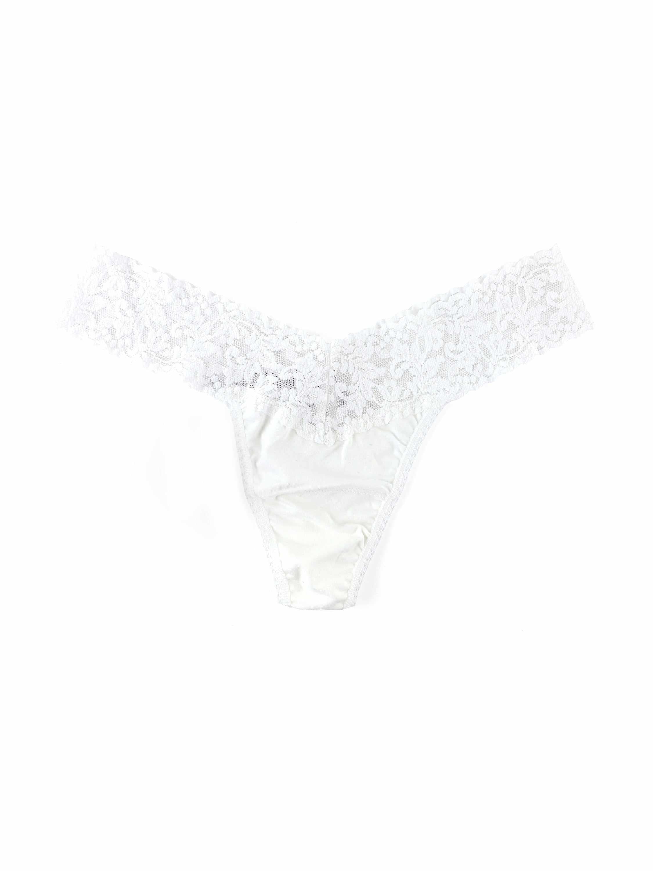 Supima® Cotton Low Rise Thong White - Image 5