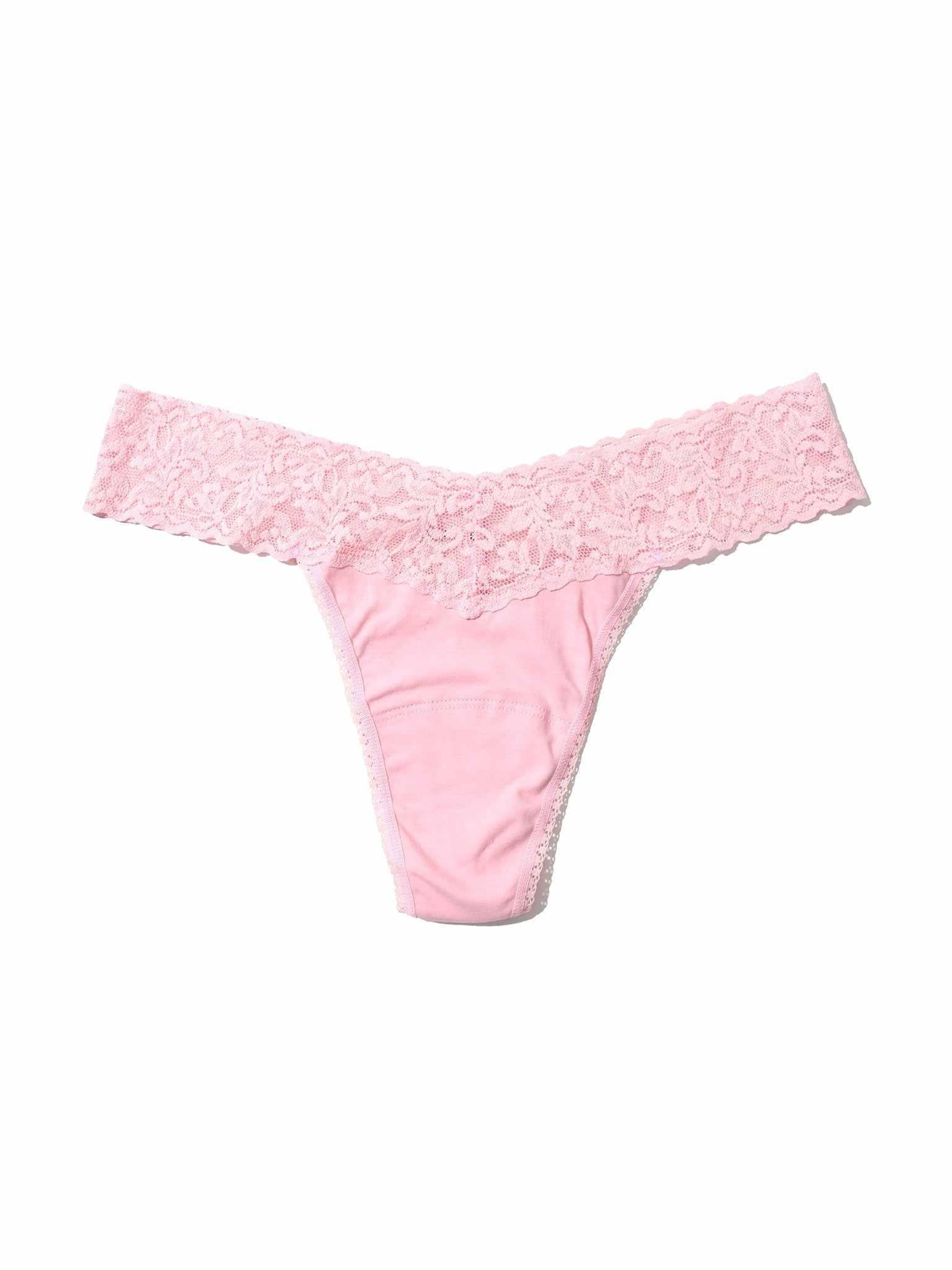 Supima® Cotton Low Rise Thong Bliss Pink - Image 3