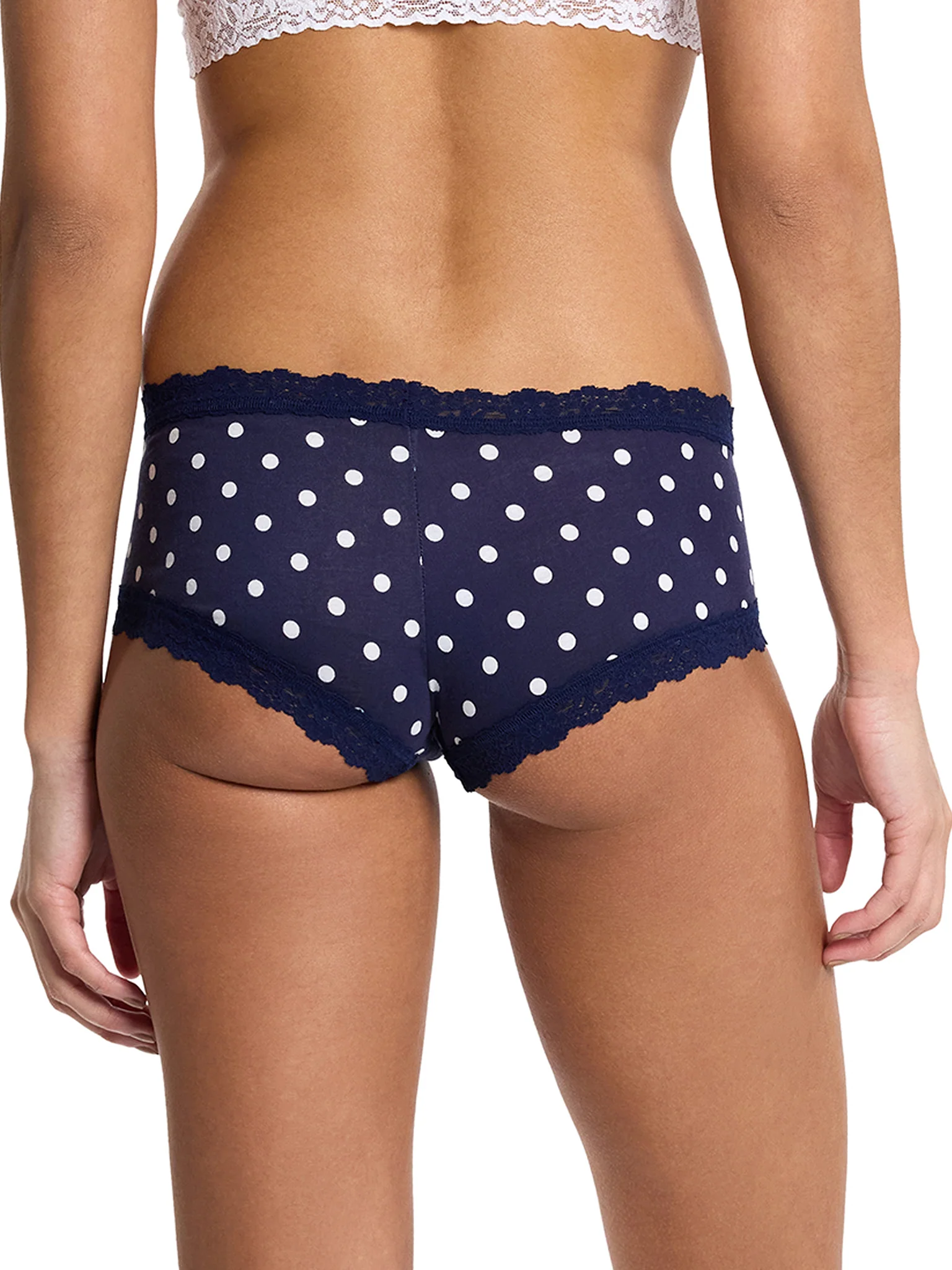 Supima® Cotton Printed Boyshort Full Circle Blue Sale - Image 2