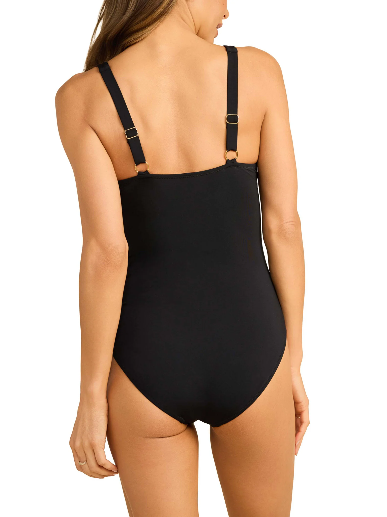 Underwire One Piece Swimsuit Black - Image 7