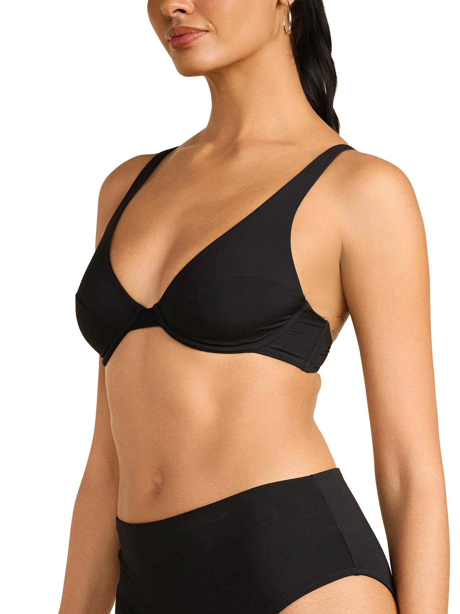 Underwire Swim Top Black - Image 3