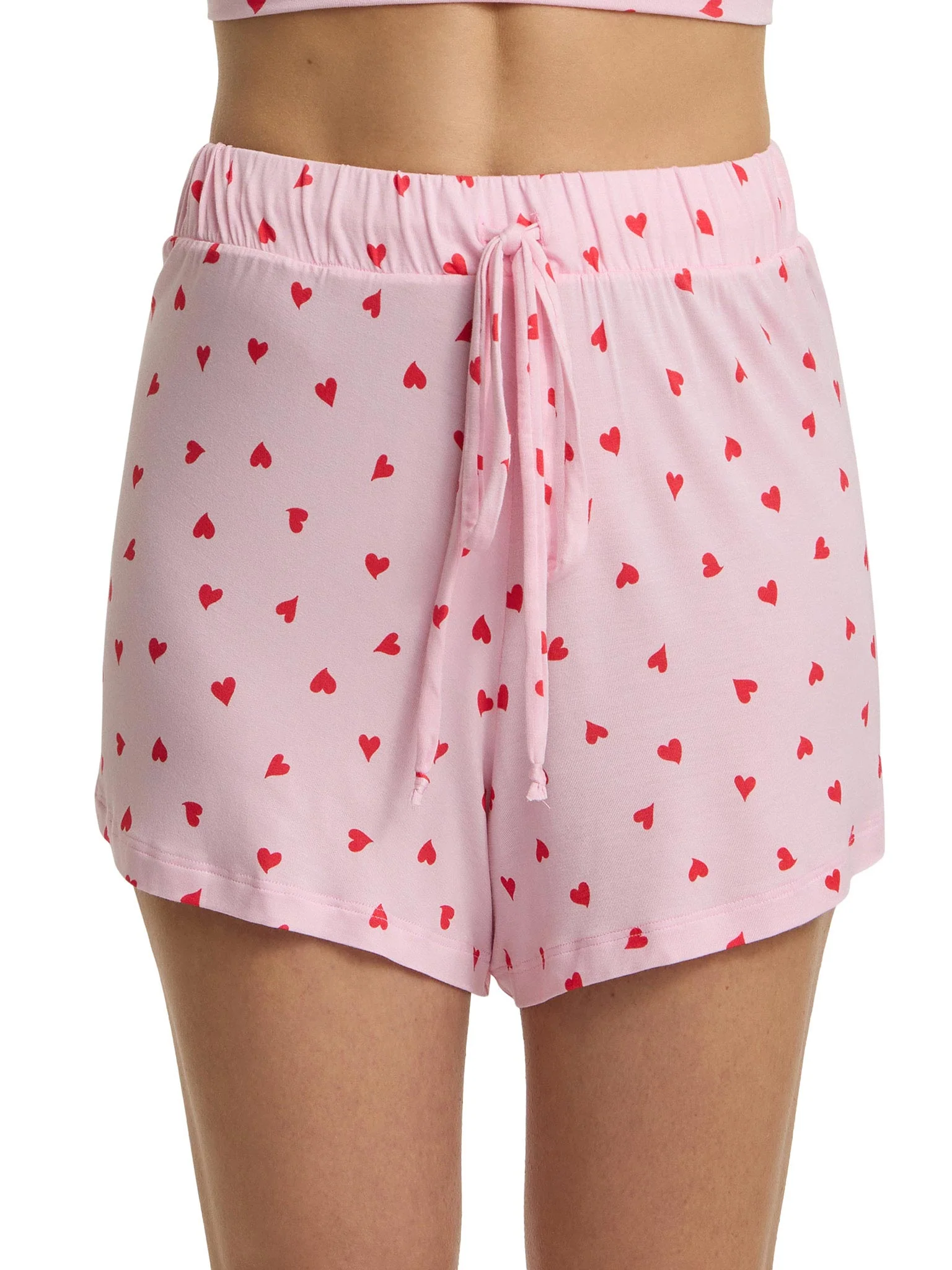 Unwind Drawstring Short So In Love Pink Sale