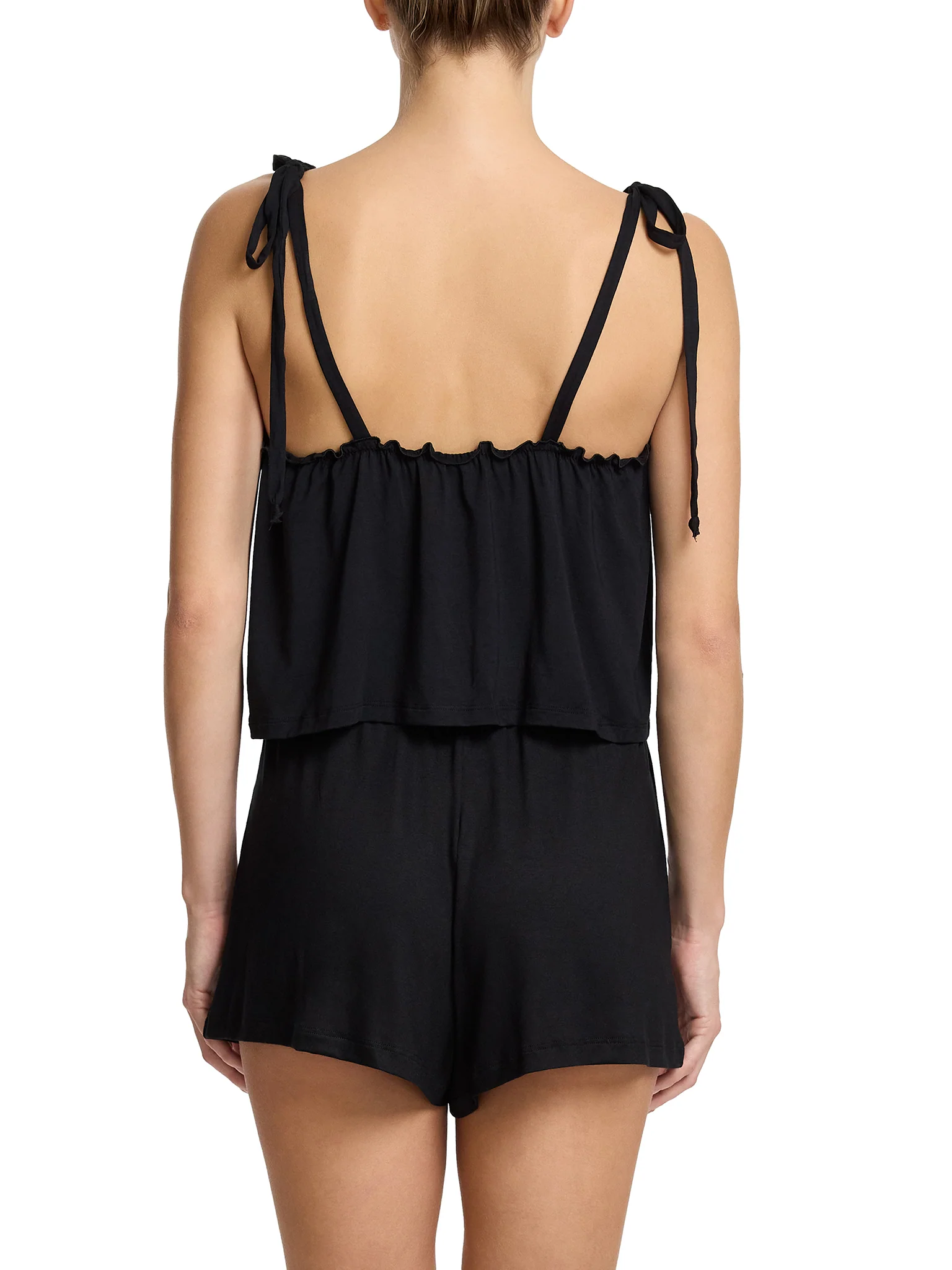 Unwind Ruffle Cami Black - Image 8
