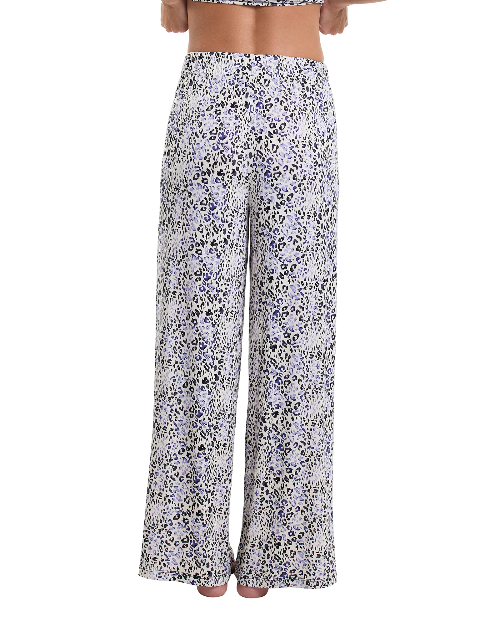 Unwind Modal Drawstring Wide Leg Pant Spotted Sale - Image 2