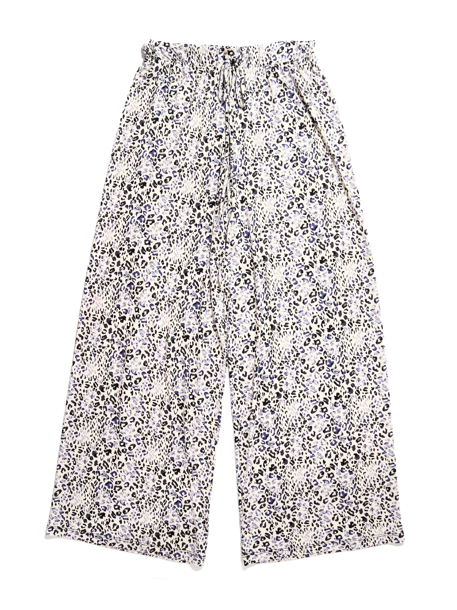 Unwind Modal Drawstring Wide Leg Pant Spotted Sale - Image 4