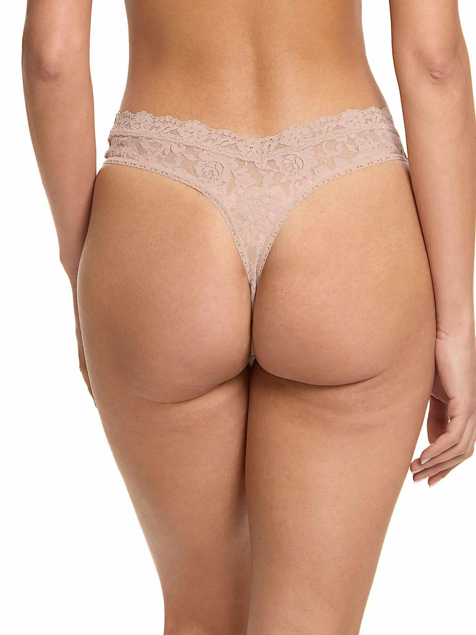 Signature Lace® V-Front High Cut Thong Chai - Image 2