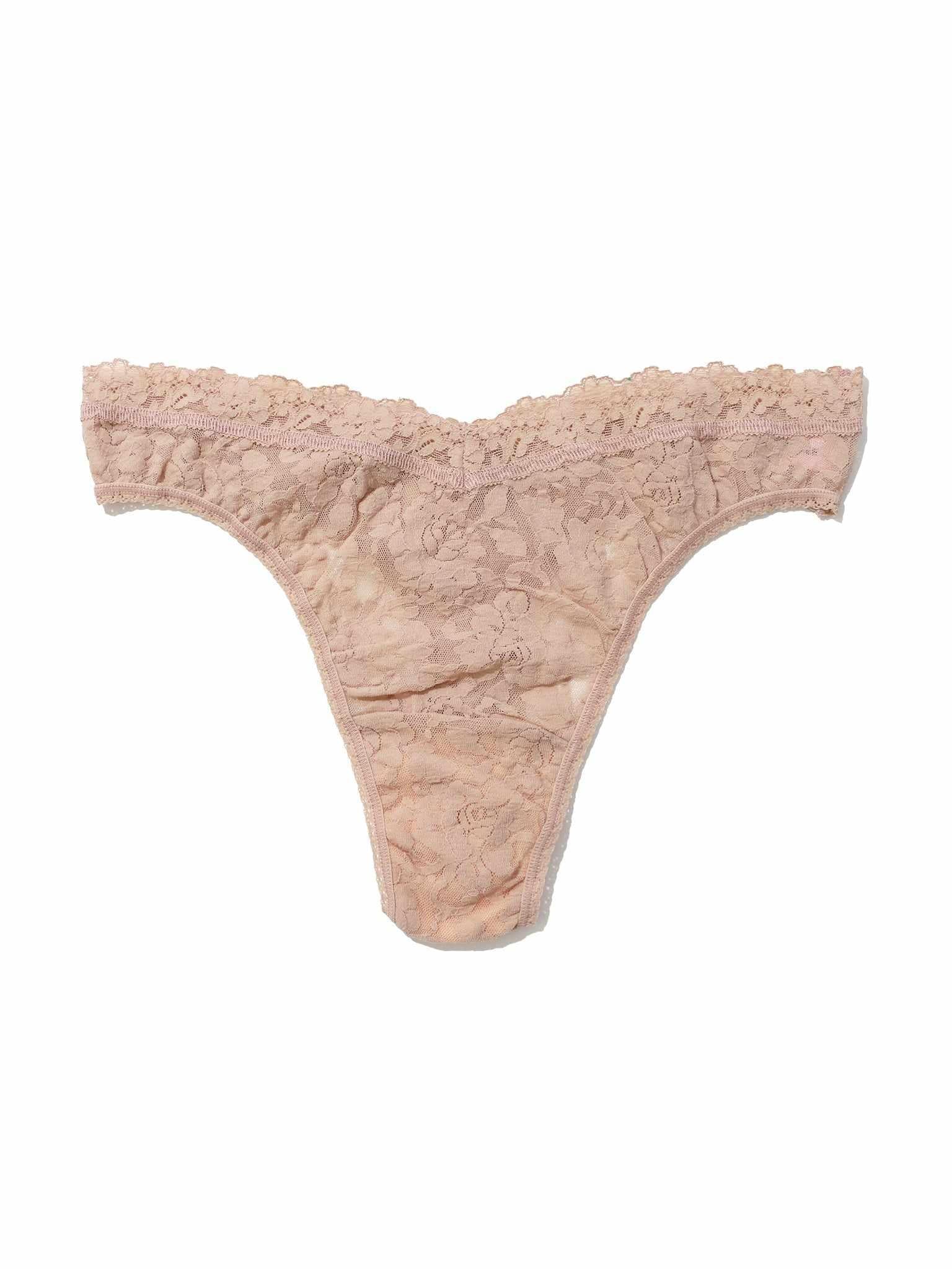 Signature Lace® V-Front High Cut Thong Chai - Image 4