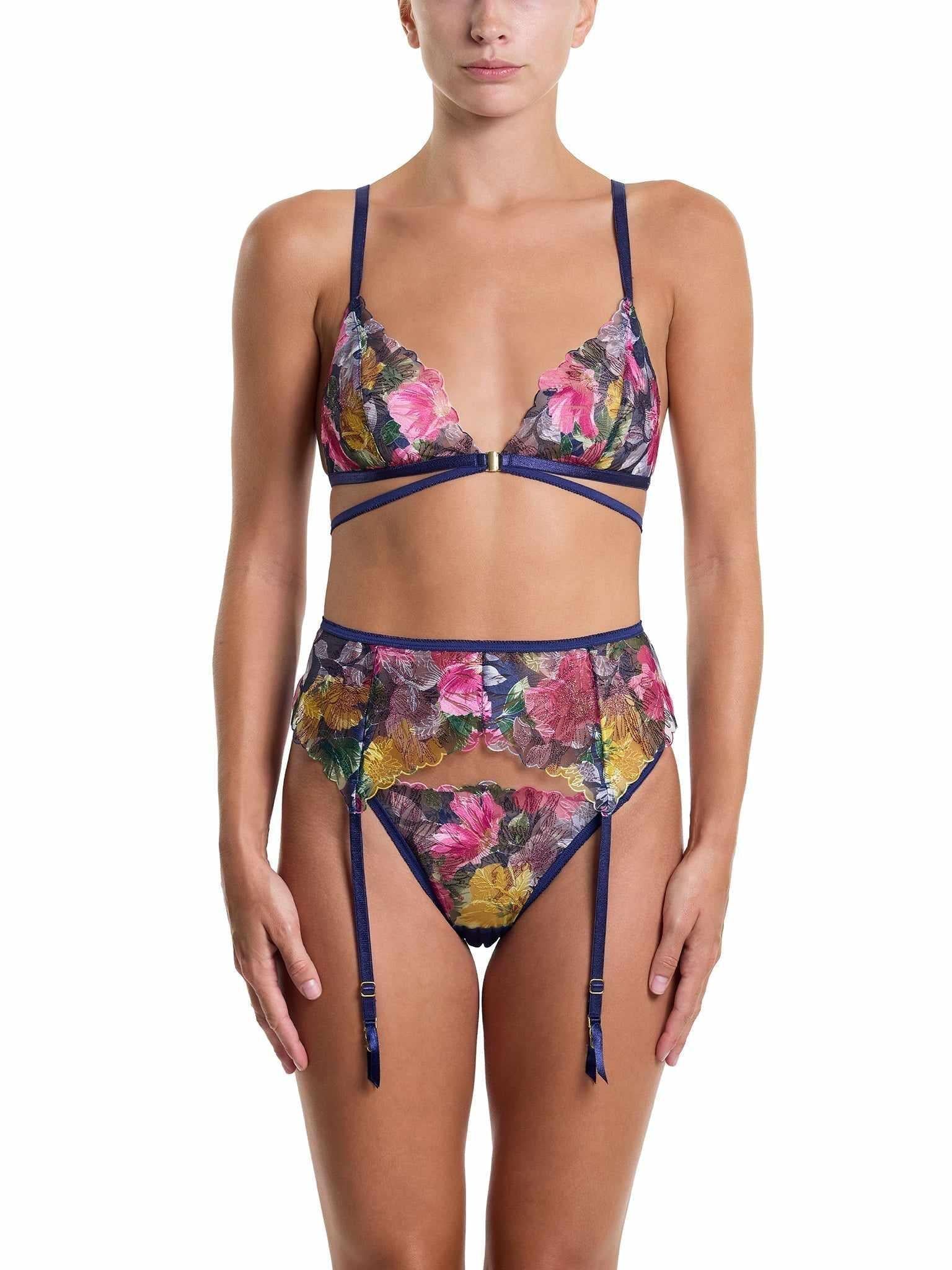 &oh Wildly Blooming Garter Belt Dark Sky Blue Sale - Image 3