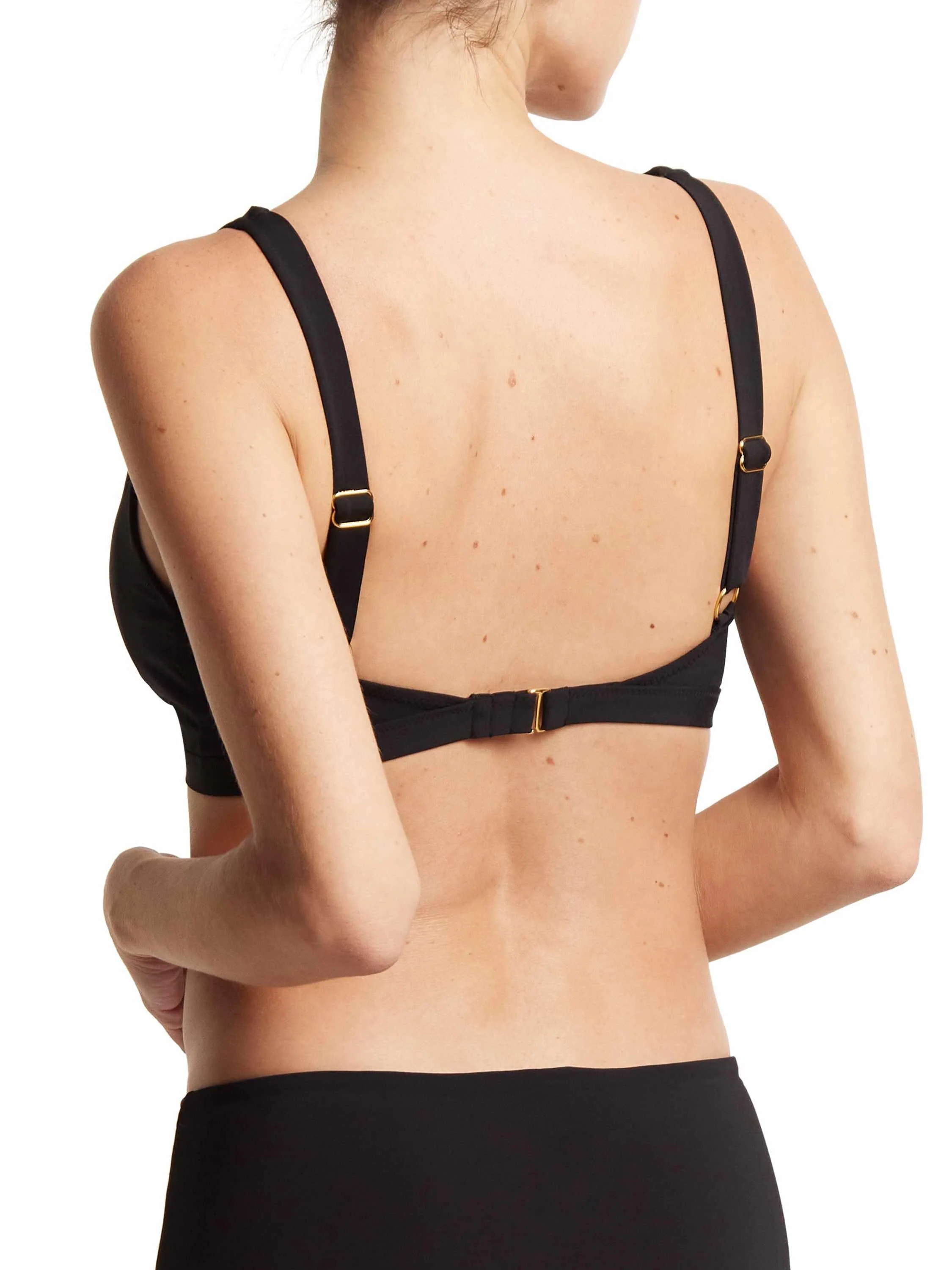 Plunge Swim Top Black - Image 2
