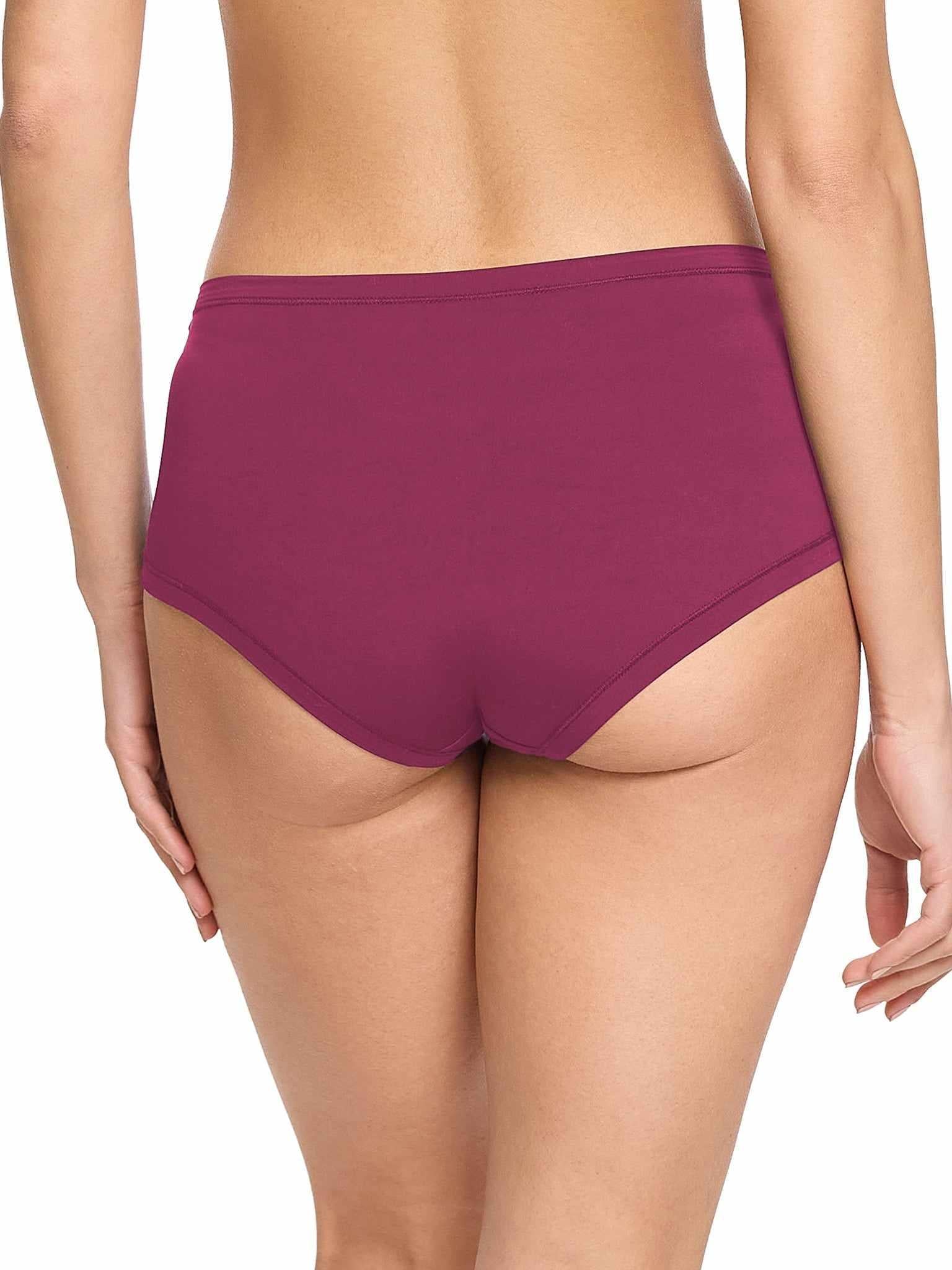 YourFit™ Boyshort Mulled Wine Red - Image 2