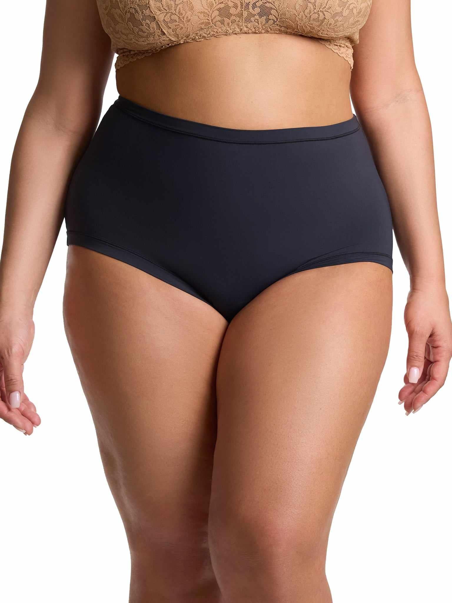 YourFit™ High Rise Thong Black Sale - Image 4